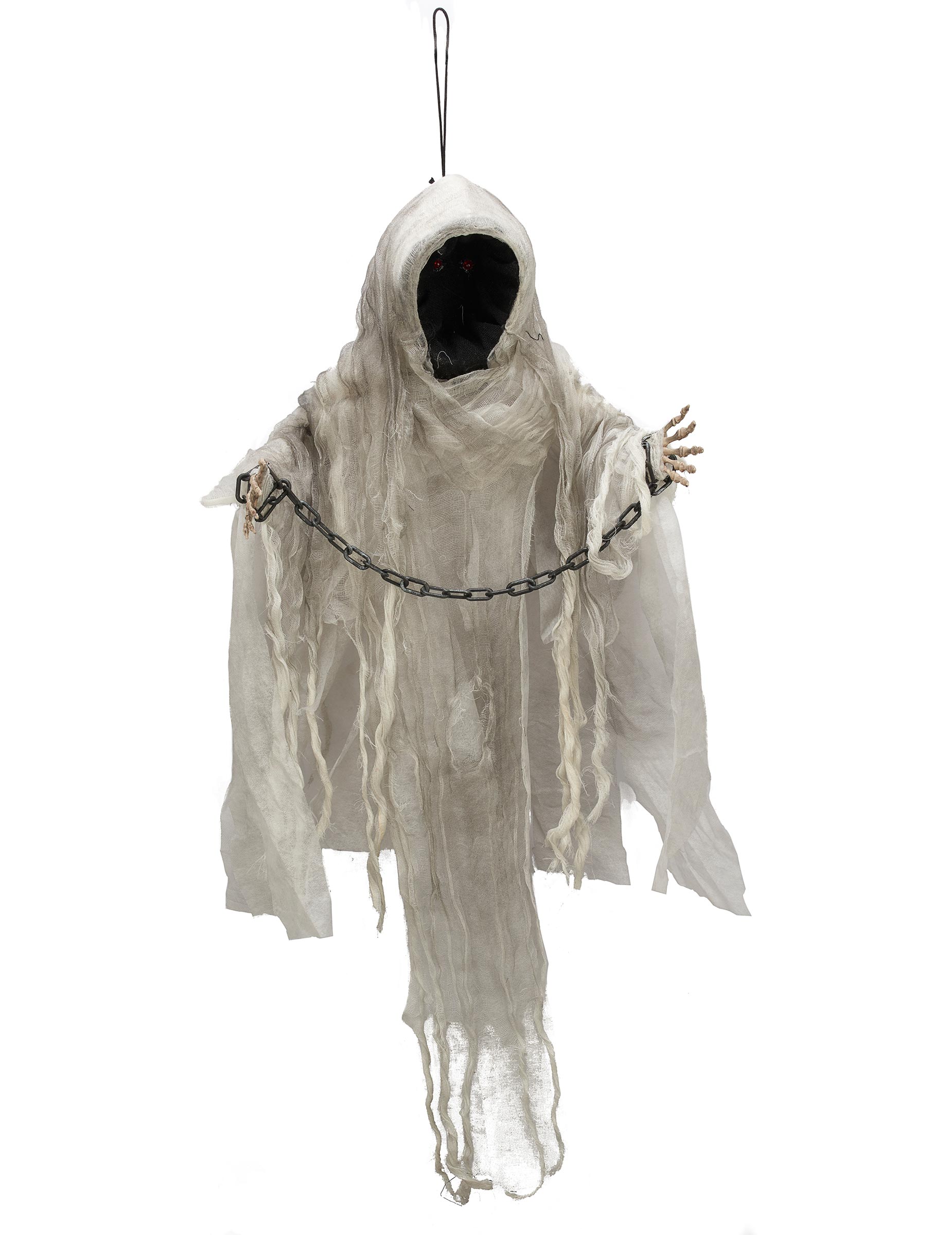 Halloween Skelett ohne Gesichtzum Aufhängen von KARNEVAL-MEGASTORE