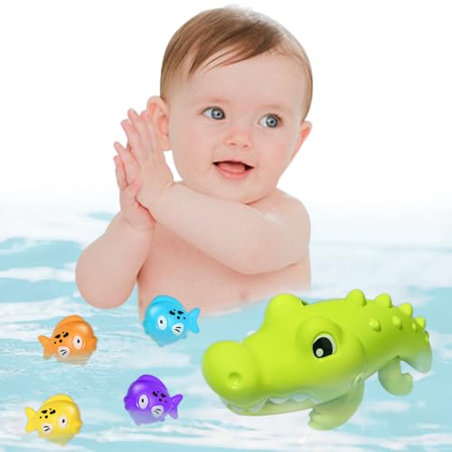 ARONRAVE Badespielzeug Kinder , Wasserspielzeug Kinder Krokodil Badewannenspielzeug Badespielzeug ab 2 3 Jahre Bath Toys Schwimmbad Spielzeug von ARONRAVE