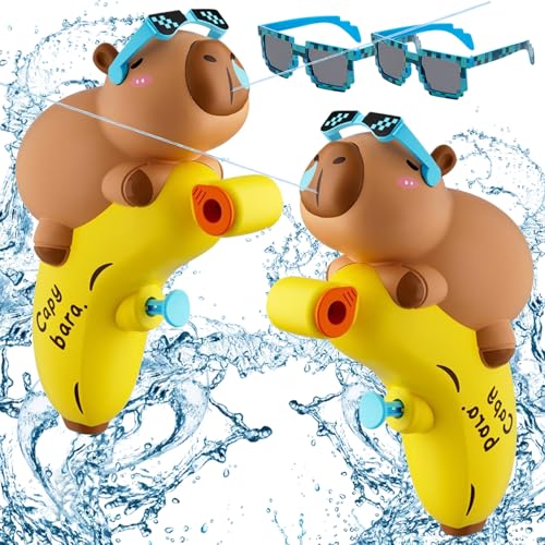 ARONRAVE 2 Stück Wasserpistole Kinder Wasserspritzpistole Spielzeug Wasserpistole Klein Wasserspritzpistolen Chwimmbad Spielzeug Schwimmbad Wasserspiel Für Kinder, Familie Capybara ARONRAVE 2 Stück Wasserpistole Kinder Wasserspritzpistole Spielzeug Wasserpistole Klein Wasserspritzpistolen Chwimmbad Spielzeug Schwimmbad Wasserspiel Für Kinder, Familie Capybara von ARONRAVE
