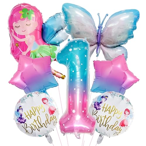 ARONRAVE Schmetterling Geburtstag Deko 1 Jahre Schmetterlinge Deko Geburtstag Mädchen Schmetterlings Stern Bunte Schmetterling Aluminiumfolie Ballons 1. Geburtstag für Schmetterling Themen Party ARONRAVE Schmetterling Geburtstag Deko 1 Jahre Schmetterlinge Deko Geburtstag Mädchen Schmetterlings Stern Bunte Schmetterling Aluminiumfolie Ballons 1. Geburtstag für Schmetterling Themen Party von ARONRAVE