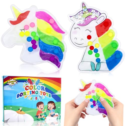 ARONRAVE Sensorik Spielzeug, 2 Stück Einhorn Farbsortierspielzeug Autismus Squeeze Spielzeug Antistressspielzeug zum Quetschen und Kneten ADHS und Autismus Spielzeug ARONRAVE Sensorik Spielzeug, 2 Stück Einhorn Farbsortierspielzeug Autismus Squeeze Spielzeug Antistressspielzeug zum Quetschen und Kneten ADHS und Autismus Spielzeug von ARONRAVE