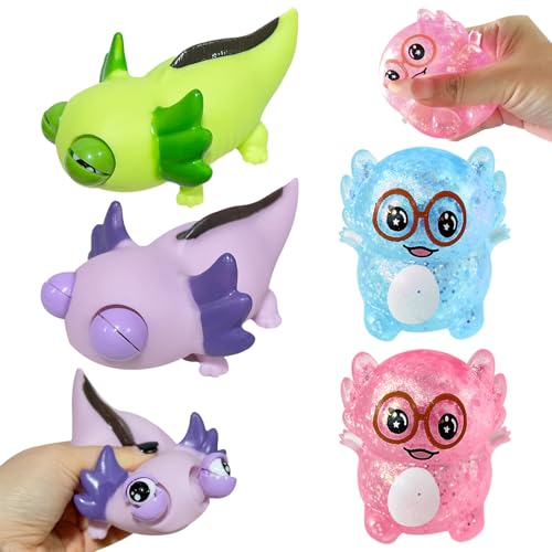 ARONRAVE Axolotl Spielzeug,4 Stück Anti Stress Spielzeug Axolotl Squeeze Squishy Toy Squeeze Spielzeug für Erwachsene und Kinder ARONRAVE Axolotl Spielzeug,4 Stück Anti Stress Spielzeug Axolotl Squeeze Squishy Toy Squeeze Spielzeug für Erwachsene und Kinder von ARONRAVE