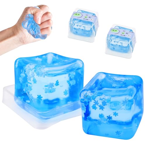 ARONRAVE Stressball für Kinder und Erwachsene, Eiswürfel Squishy Spielzeug Fidget Cube Stressbälle Baby Spielzeug Eisblock Squeeze Spielzeug Stressbälle sensorisches Spielzeug von ARONRAVE