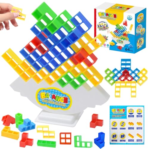 ARONRAVE 64 Pcs Tetra Tower Spiel Tetris Balance Spielzeug Tower Game Balance Team Stapelspiele TTower Spiel für Kinder Tetra Tower Balance Spiel für ab Jahre 3+ Kinderspiel Geschenk ARONRAVE 64 Pcs Tetra Tower Spiel Tetris Balance Spielzeug Tower Game Balance Team Stapelspiele TTower Spiel für Kinder Tetra Tower Balance Spiel für ab Jahre 3+ Kinderspiel Geschenk von ARONRAVE