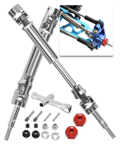 2 Stück Edelstahl-Antriebswelle CVD Upgrades Teil für 1/10 Traxxas Stampede VXL 4X4 2WD, Rustler VXL 4X4 2WD, Slash VXL 4X4 2WD, Hoss VXL 4X4 2WD, ARRCat #45 Antriebswelle mit Sechskant , Rot 2 Stück Edelstahl-Antriebswelle CVD Upgrades Teil für 1/10 Traxxas Stampede VXL 4X4 2WD, Rustler VXL 4X4 2WD, Slash VXL 4X4 2WD, Hoss VXL 4X4 2WD, ARRCat #45 Antriebswelle mit Sechskant , Rot von ARRCat