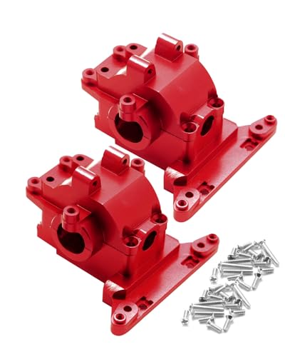ARRCat Alloy Differential Housing Bulkhead Front & Rear Upgrades for 1/18 LaTrax Teton Desert Prerunner Rally SST, Replace #7530 (Red) von ARRCat