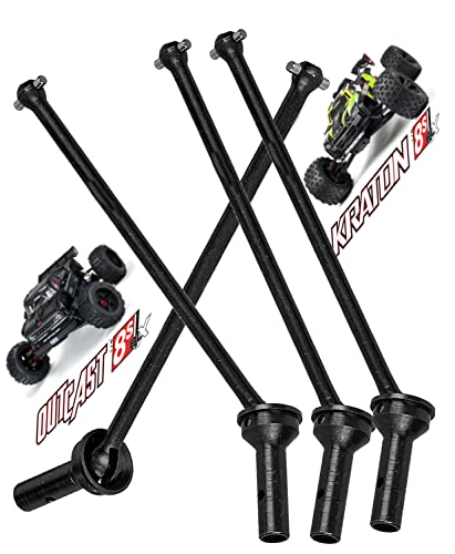 ARRCat Für 1/5 Arrma KRATON 8S BLX/Outcast 8S BLX, 4 Stück Vordere Hintere Antriebswelle Upgrades Teile Hop-Up für 1/5 Arrma Outcast/KRATON 8S BLX, Schwarz (mehr Stärke) von ARRCat