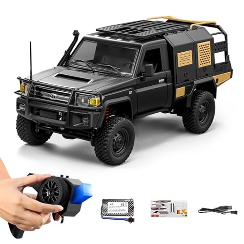 ARRIS 1/12 Maßstab RC Crawler, MN-82S LC79 RTR RC Truck 4x4 Off Road Fahrzeuge 2.4GHz RC Modell für Erwachsene Hobby Spielzeug (Schwarz) von ARRIS