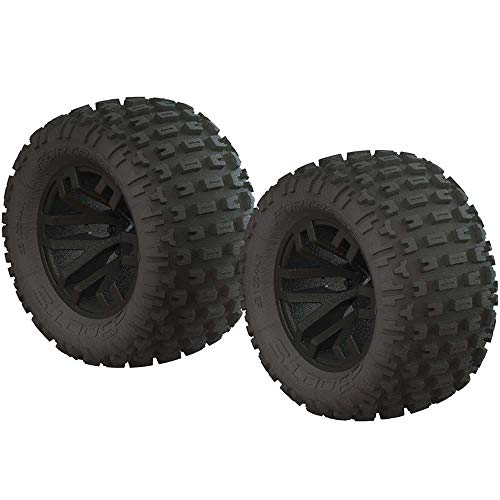 1/10 DBoots Fortress MT 2.2/3.0 vormontierte Reifen, 14mm Hex, Schwarz (2) von ARRMA