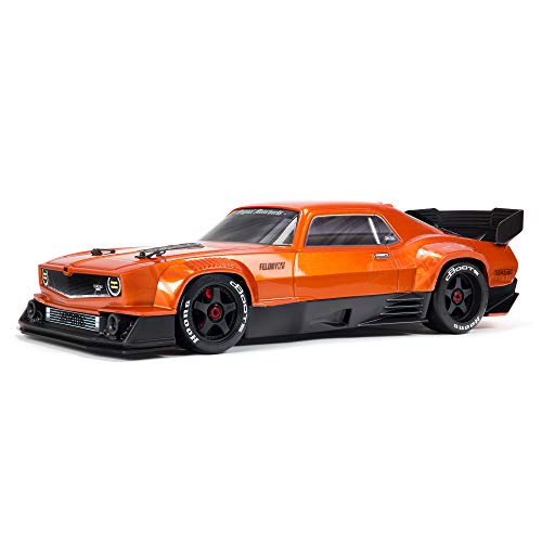 ARRMA 1/7 FELONY 6S BLX Street Bash All-Road Muscle Car RTR (betriebsbereiter Sender und Empfänger enthalten, Batterien und Ladegerät erforderlich), Orange, ARA7617V2T2 von ARRMA