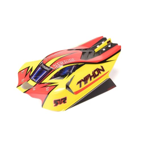 ARRMA 1/8 Clipless Painted Decaled Body, Yellow/Red: Typhon 4X4 ARRMA 1/8 Clipless Painted Decaled Body, Yellow/Red: Typhon 4X4 von ARRMA