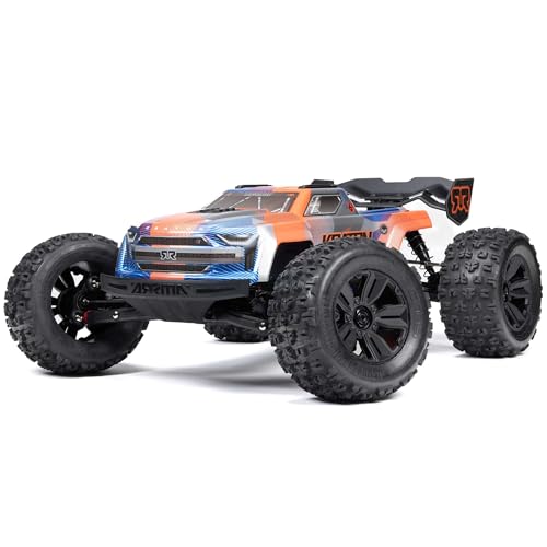 ARRMA RC Truck 1/8 KRATON 4X4 6S BLX BRUSHLESS V6 Speed Truck RTR (Lipo Akku und Ladegerät Nicht enthalten) (Blau/Orange), ARA8608V6T1 von ARRMA