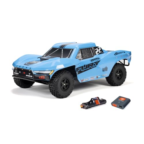 ARRMA Fury MEGA 550 2WD, Ferngesteuertes Auto, RC Auto 1/10, Short Course Truck, über 30 km/h, aufrüstbar, inkl. Akkus und Ladegerät, Blau, ARA3221ST2 ARRMA Fury MEGA 550 2WD, Ferngesteuertes Auto, RC Auto 1/10, Short Course Truck, über 30 km/h, aufrüstbar, inkl. Akkus und Ladegerät, Blau, ARA3221ST2 von ARRMA