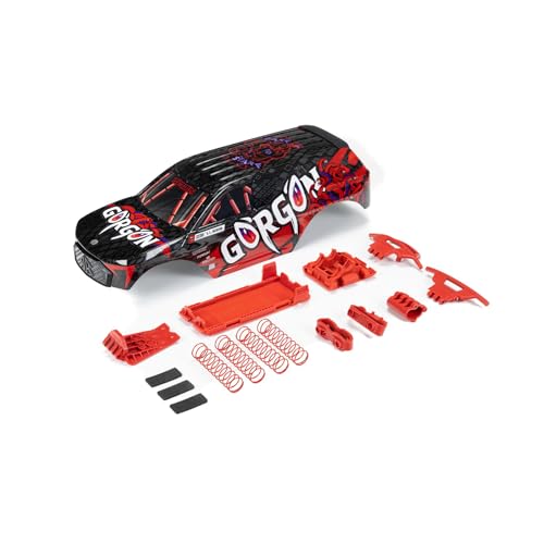 ARRMA Gorgon Painted Decaled Trimmed Body Set, Black/Red von ARRMA