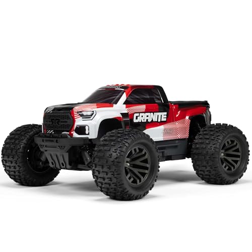 ARRMA Granite 223S BLX 1:10 4x4 RC Ferngesteuerter Offroad Monster Truck RTR, Brushless Motor, DSC, ohne Akku und Ladegerät, Rot von ARRMA