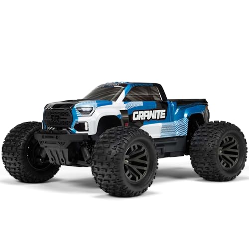 ARRMA Granite 223S BLX 1:10 4x4 RC Ferngesteuerter Offroad Monster Truck RTR, Brushless Motor, DSC, ohne Akku und Ladegerät, Blau von ARRMA