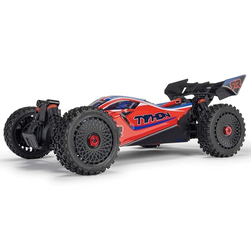 ARRMA RC Car 1/8 Typhon 4X4 223S BLX BRUSHLESS Buggy RTR (Akku und Ladegerät nicht im Lieferumfang enthalten) mit DSC Rot/Blau, ARA4306V4T3 von ARRMA