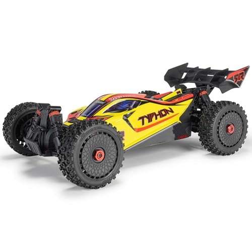 ARRMA Typhon 4X4 RTR 1:8 Ferngesteuerter Buggy Basher Monster Truck, mit Bürstenmotor, ohne Akku und Ladegerät, Gelb von ARRMA