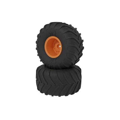 ARRMA dBoots Chevron MT Tire Set, Glued, Orange von ARRMA