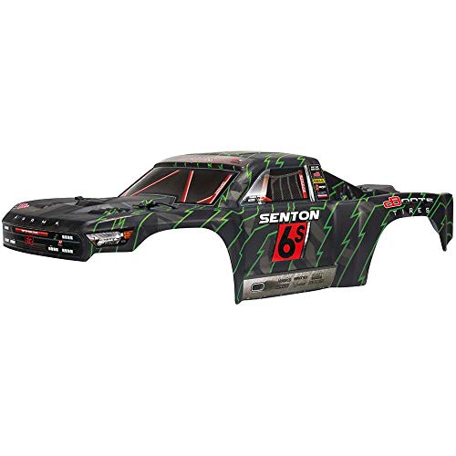 Lackierte Karosserie, Schwarz/Grün: Senton 6S BLX Lackierte Karosserie, Schwarz/Grün: Senton 6S BLX von ARRMA