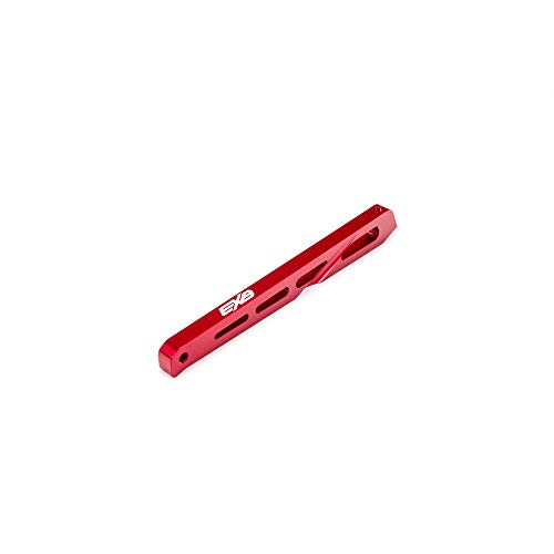 Hintere Mitte Aluminium Chassis Strebe, 120mm Rot: EXB von ARRMA