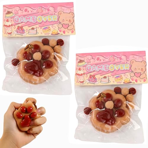 2 x Yoyo Squishy, Squishy Katzenpfotenspielzeug, Anti-Stress-Katzenspatte, Fufu Squishy, lustiges und schlammiges Spielzeug für Katzen, flauschiges Spielzeug mit Kawaii-Sensor, Anti-Stress-Spielzeug 2 x Yoyo Squishy, Squishy Katzenpfotenspielzeug, Anti-Stress-Katzenspatte, Fufu Squishy, lustiges und schlammiges Spielzeug für Katzen, flauschiges Spielzeug mit Kawaii-Sensor, Anti-Stress-Spielzeug von ARROMI