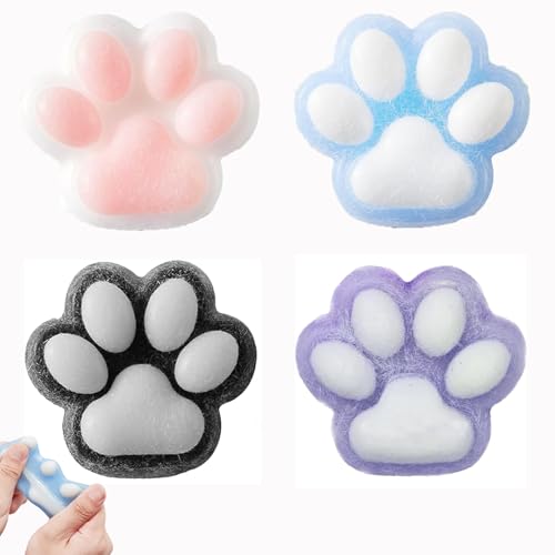 4 Stück Squishy Katzenpfoten, Squishy, Fufu Squishy, Squishy Katze, Squishy Pfotenspielzeug, Squishy Pfotenabdrücke, Anti-Stress-Spielzeug, aus Squeeze Katzenpfote für Kinder und Erwachsene 4 Stück Squishy Katzenpfoten, Squishy, Fufu Squishy, Squishy Katze, Squishy Pfotenspielzeug, Squishy Pfotenabdrücke, Anti-Stress-Spielzeug, aus Squeeze Katzenpfote für Kinder und Erwachsene von ARROMI
