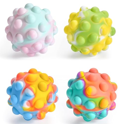 4 Stück Wutball für Kinder, Stressball, Knautschball, Anti-Stress-Bälle, Antistressball, Push Bubble Sensorisches Squeeze Spielzeug 4 Stück Wutball für Kinder, Stressball, Knautschball, Anti-Stress-Bälle, Antistressball, Push Bubble Sensorisches Squeeze Spielzeug von ARROMI