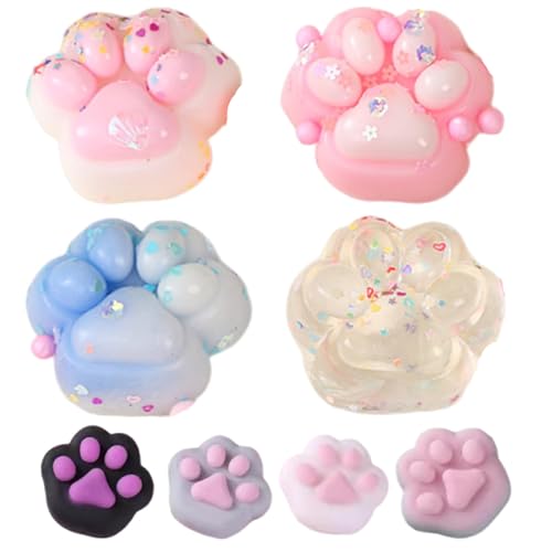8-teiliges Squishy Katzenpfotenspielzeug, Squishy, Fufu Squishy, Spielzeug zum Drücken in Form einer Katzenpfote, Spielzeug aus Katzenpfoten, für Kinder und Erwachsene, Entspannung (zufällige Farbe) 8-teiliges Squishy Katzenpfotenspielzeug, Squishy, Fufu Squishy, Spielzeug zum Drücken in Form einer Katzenpfote, Spielzeug aus Katzenpfoten, für Kinder und Erwachsene, Entspannung (zufällige Farbe) von ARROMI