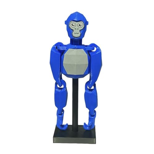 Blaue bewegliche Actionfigur mit Präsentationsständer, flexible Gelenke für kreatives Spielen, langlebiges Design für langanhaltenden Spaß, für Sammler und Enthusiasten von ARROMI