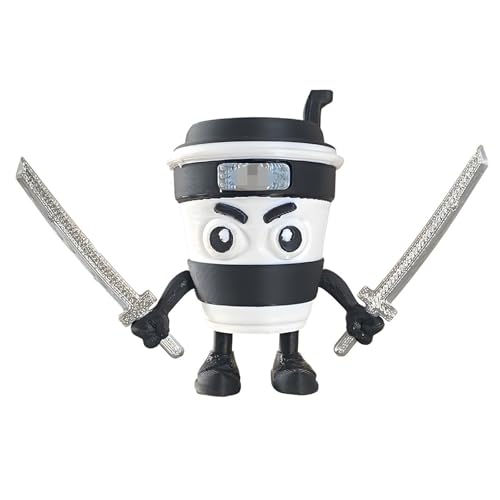 Italienische Hirnrot-Figur, italienisches Gehirnrotspielzeug, 3D-gedrucktes Kaffee-Assassin-Dekor, schwarzes italienisches Hirnrotspielzeug für Zuhause und Büro, DIY-Geschenk für Kaffeeliebhaber, 12 x Italienische Hirnrot-Figur, italienisches Gehirnrotspielzeug, 3D-gedrucktes Kaffee-Assassin-Dekor, schwarzes italienisches Hirnrotspielzeug für Zuhause und Büro, DIY-Geschenk für Kaffeeliebhaber, 12 x von ARROMI