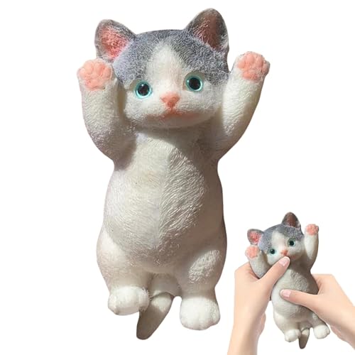 Squishy Katze, Fufu Squishy, Yoyo Squishy, niedliches Sensorikspielzeug für Katzen, 3D-realistisches Katzen-Stress-Spielzeug, sensorisches Fidget, Geschenk für Katzenliebhaber Squishy Katze, Fufu Squishy, Yoyo Squishy, niedliches Sensorikspielzeug für Katzen, 3D-realistisches Katzen-Stress-Spielzeug, sensorisches Fidget, Geschenk für Katzenliebhaber von ARROMI