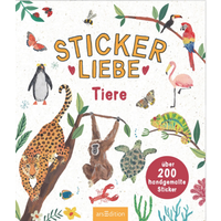 ARSEDITION 13123 Stickerliebe: Tiere von ARS EDITION