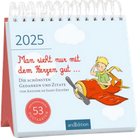 ARSEDITION 13283 Postkartenkalender Man sieht nur mit dem Herzen gut 2025 von ARS EDITION