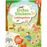 ARSEDITION 132905 Erstes Stickern Lieblingstiere von ARS EDITION