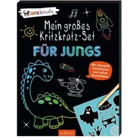 ARSEDITION 133564 Mein großes Kritzkratz-Set - Für Jungs: Mit Holzstift, Schablonen und tollen Bastelideen ARSEDITION 133564 Mein großes Kritzkratz-Set - Für Jungs: Mit Holzstift, Schablonen und tollen Bastelideen von ARS EDITION