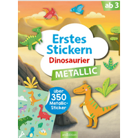 ARSEDITION 135142 Erstes Stickern Metallic – Dinosaurier von ARS EDITION