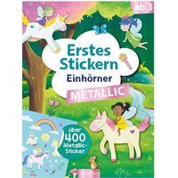 ARSEDITION 135143 Erstes Stickern Metallic – Einhörner von ARS EDITION