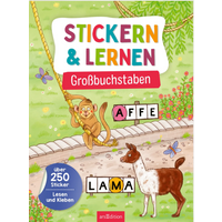 ARSEDITION 135171 Stickern & Lernen – Großbuchstaben von ARS EDITION