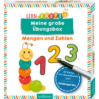 ARSEDITION 135208 Lernraupe – Meine große Übungsbox Mengen und Zahlen von ARS EDITION
