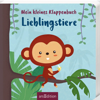 ARSEDITION 135353 Mein kleines Klappenbuch – Lieblingstiere von ARS EDITION