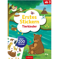ARSEDITION 135363 Erstes Stickern: Tierkinder von ARS EDITION