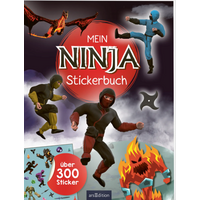 ARSEDITION 135433 Mein Ninja-Stickerbuch von ARS EDITION