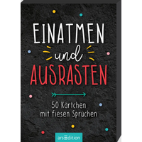 ARSEDITION 135453 Einatmen und ausrasten - 50 Kärtchen mit fiesen Sprüchen von ARS EDITION