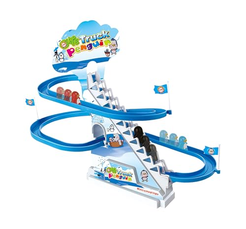 ARSUK PRGA NMIT Pinguin Race batteriebetrieben, weiß, 34.5 x 41 x 20 Centimeters von ARSUK