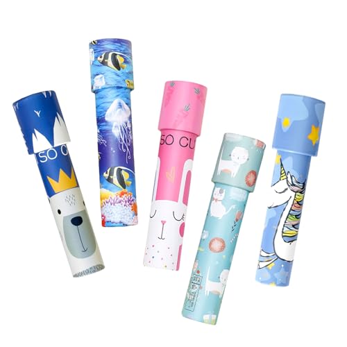 ARTGHJL 5 Stück Klassisches Kaleidoskope, Kaleidoskop Kinder, Vintage Retro-Kaleidoskope Lernspielzeug für Kindergeburtstag, Neujahr, Weihnachten, Vorratsfüller, Schule, Klassenzimmer,Zufällige Farben ARTGHJL 5 Stück Klassisches Kaleidoskope, Kaleidoskop Kinder, Vintage Retro-Kaleidoskope Lernspielzeug für Kindergeburtstag, Neujahr, Weihnachten, Vorratsfüller, Schule, Klassenzimmer,Zufällige Farben von ARTGHJL