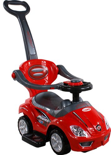 BSD Baby Spielzeugauto 381 Mega Car Deluxe Red Rot Lauflernhilfe Lauflernwagen Kinderfahrzeuge von BSD