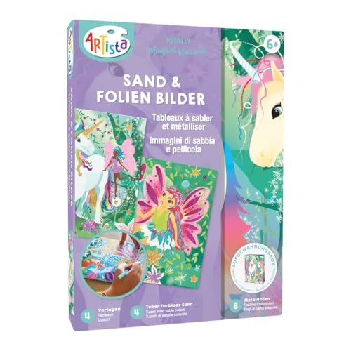 ARTISTA 9301921 Bastelset Glitzer- und Folienbilder Einhorn, DIY-Kit für Kinder, Kreativset in praktischer Aufbewahrungsbox ARTISTA 9301921 Bastelset Glitzer- und Folienbilder Einhorn, DIY-Kit für Kinder, Kreativset in praktischer Aufbewahrungsbox von ARTISTA
