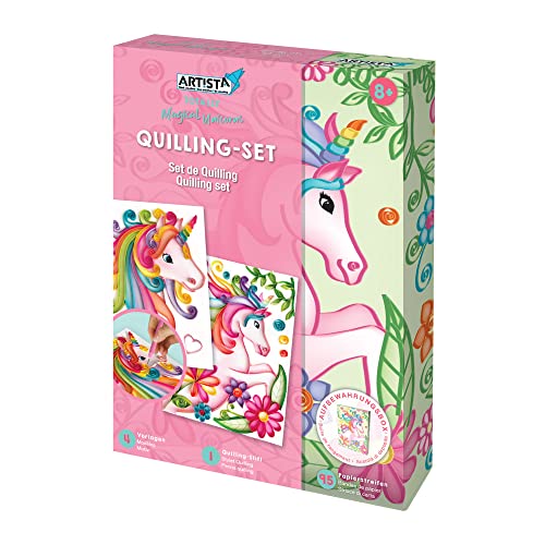 ARTISTA 9301933 Bastelset Quillingset Einhorn, DIY-Kit für Kinder, Kreativset in praktischer Aufbewahrungsbox ARTISTA 9301933 Bastelset Quillingset Einhorn, DIY-Kit für Kinder, Kreativset in praktischer Aufbewahrungsbox von ARTISTA
