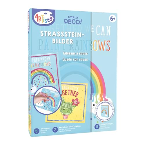 ARTISTA 9301911 Bastelset Strassstein-Bilder, DIY-Kit für Kinder, Kreativset in praktischer Aufbewahrungsbox, Mittel von ARTISTA